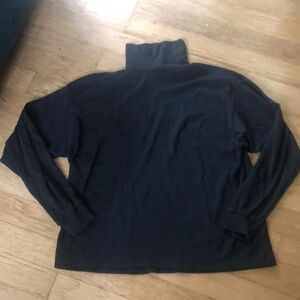 Men's Black Turtleneck Long sleeve shirt